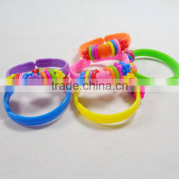 Fashion Plastic Bracelet Ring Set Jewelry Set for Kids-Bracelet+ Ring Set for Children's Day and Girls