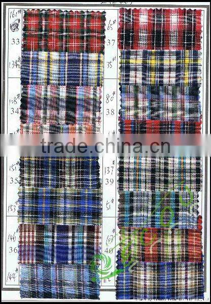 100 cotton yarn dyed woven fabric