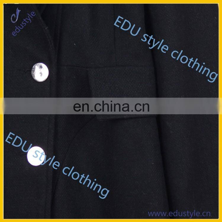 2017 Hot Selling Black Wool Coats Unisex Winter Clothes