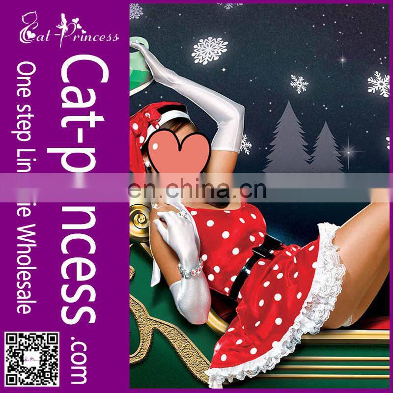Charming design red mini santa suit