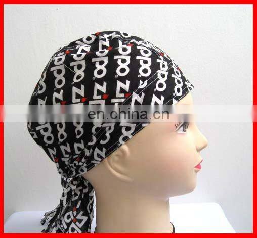 Beautiful Slight Purple Paisley Printed Bandana Cap For Girl