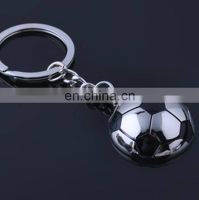 Custom Logo Rotatable Football Metal Kechain for Football Sports Gift