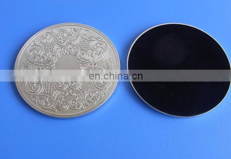 silver plating coaster full blank fully metal coaster logo can be laser coasters