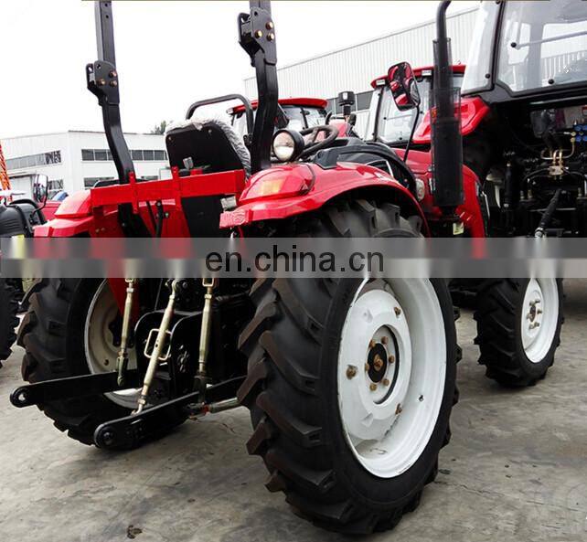 80hp farm LARGE tractor with farming implements such as trailer harvester and plow