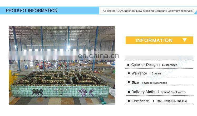 New inflatable portable laser obstacle course cs maze for sale