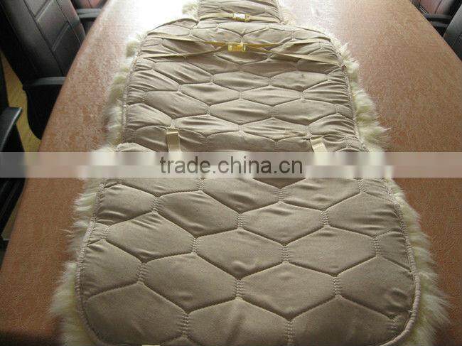 Purple Australia sheepskin car seat cover