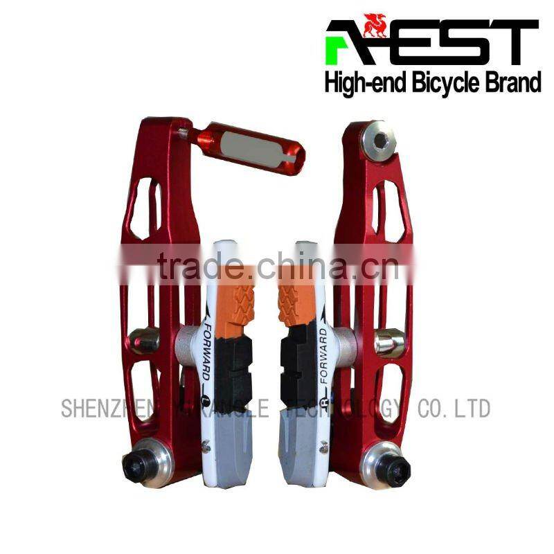 Red Alloy V Brake Bicycle Parts