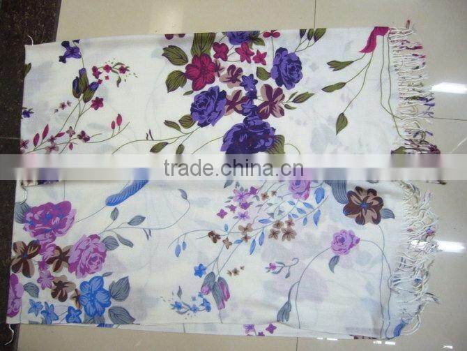 S084 latest design printed rectangle islamic scarf 2011