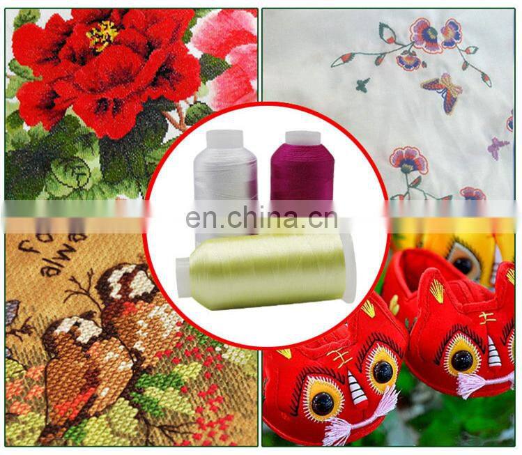Factory support High Quality 108D 120D  polyester sewing 5000 yards Embroidery thread
