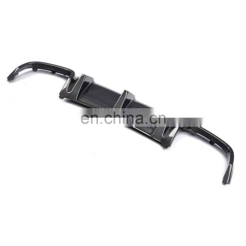 TMS Style Carbon Fiber W204 C63 Auto Rear Bumper Lip for M ercedes B enz 2012Up