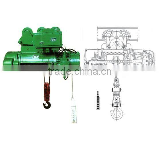 heavy duty BCD type hoist electric explosion-proof 16ton on sale