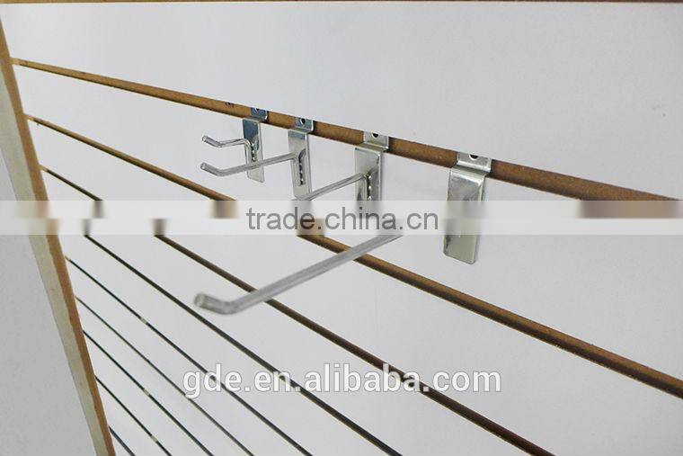 Metal chrome display slatwall hook