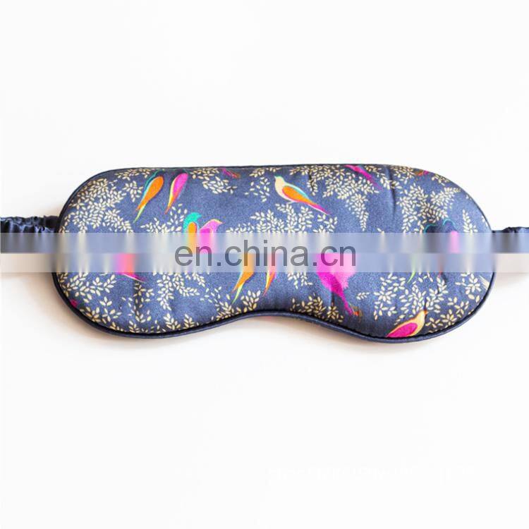 Adjustable Band Silk Sleep Eye Mask Leopard Print Night Eyeshade Sleeping Blindfold