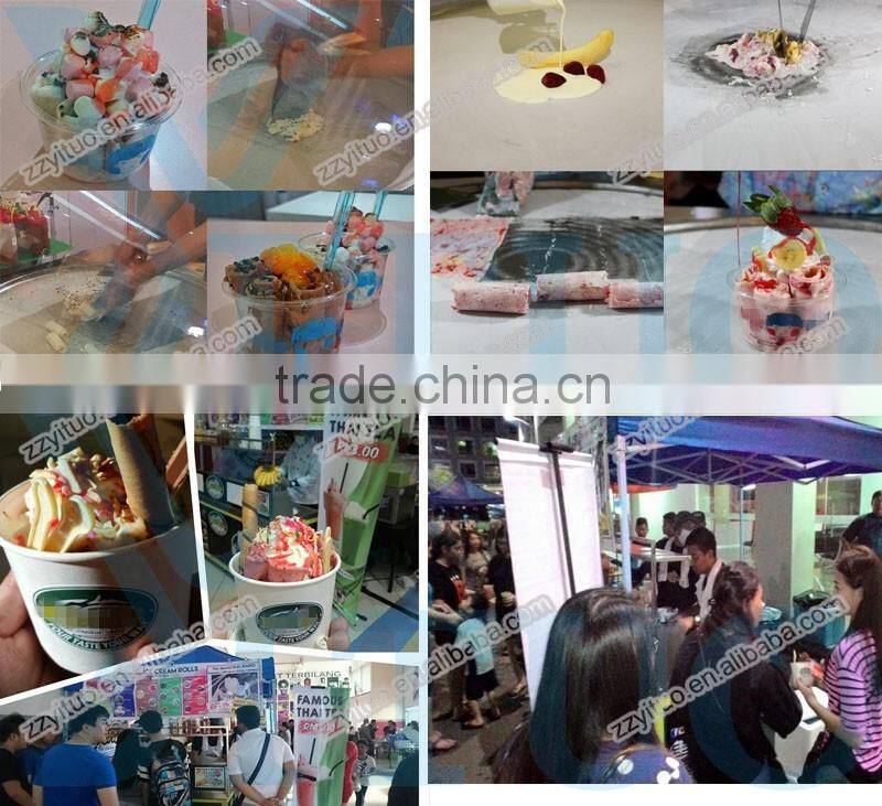 Thailand Fried Ice Cream Machine