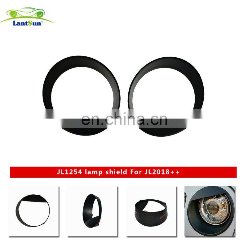 birdie eyebrows style guard cover trim for jeep jl led headlights