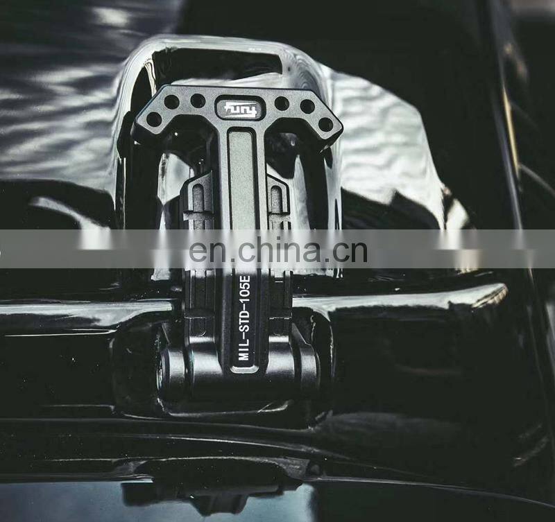 Furyengraver Military hood catch with vehicle's switch  for Jeep Wrangler Jk  hood lock kits 4x4 accessories