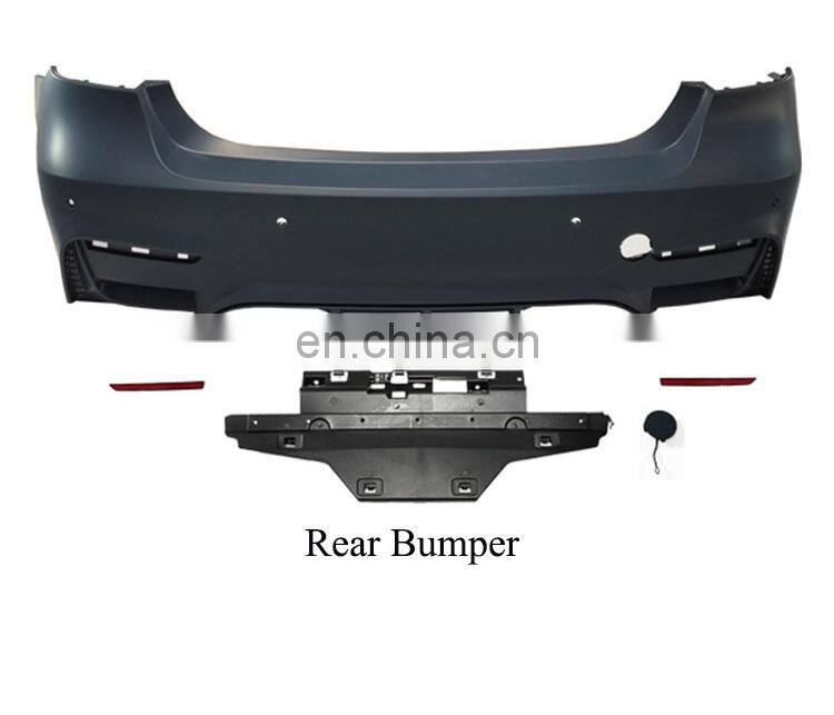 Runde Good Quality Body Kit For BMW 3 Series F30 13-18 Upgrade M3 Style Front Rear Bumper Side Skirt Wrap Angle