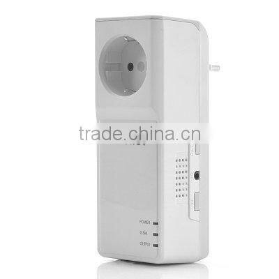 hot sellingQuad band remote controlled gsm socket gsm with Temperature Sensor suitable for EU power supply support up to 5 users