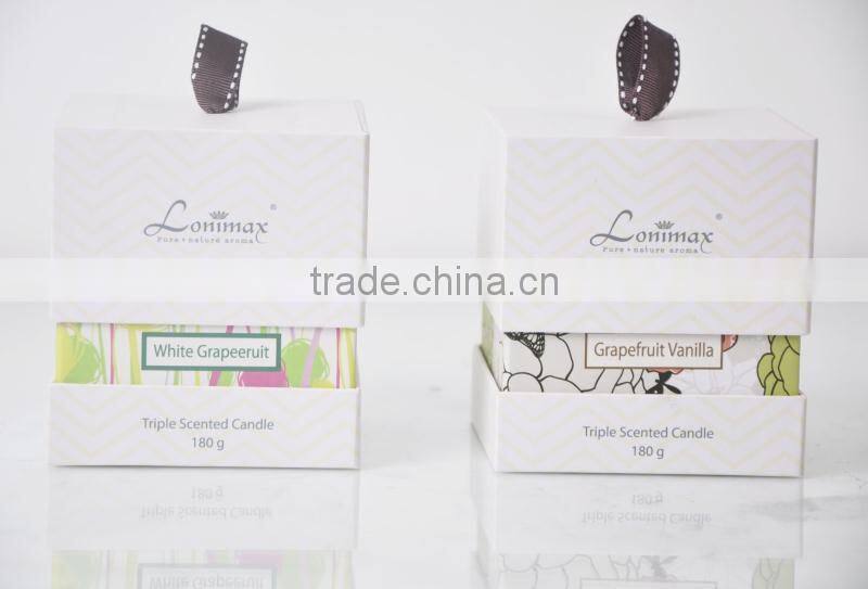 180g Decorative scented Glass candle jar