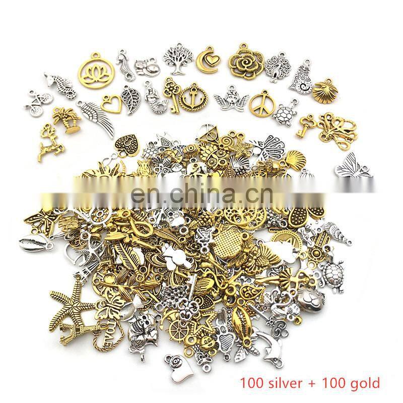 Vintage Mixed Metal Animal Birds Charms Beads Handmade DIY Bracelet Pendant Necklace Clasp Jewelry Making Findings