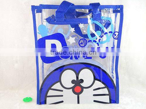 printed plastic heavy duty clear large pvc bag