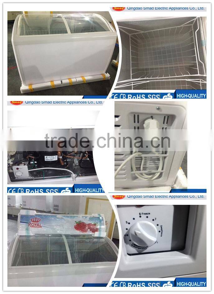 curved glass door chest freezer top sliding glass door display chest freezer