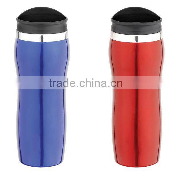430ml double wall stainless steel tumblers with color coating