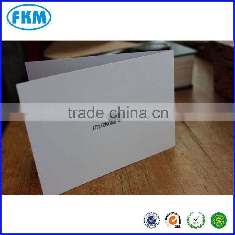 A6 Christmas card printed on 350gsm silk card with matte lamination