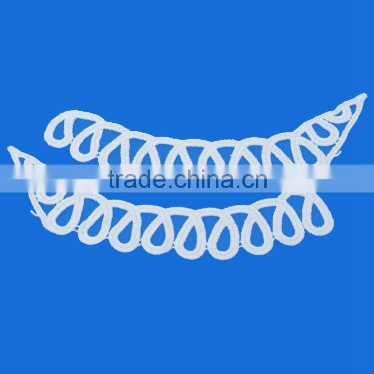 New design promotional lace trim wholesale collar neck designs decorations patterns for dresses