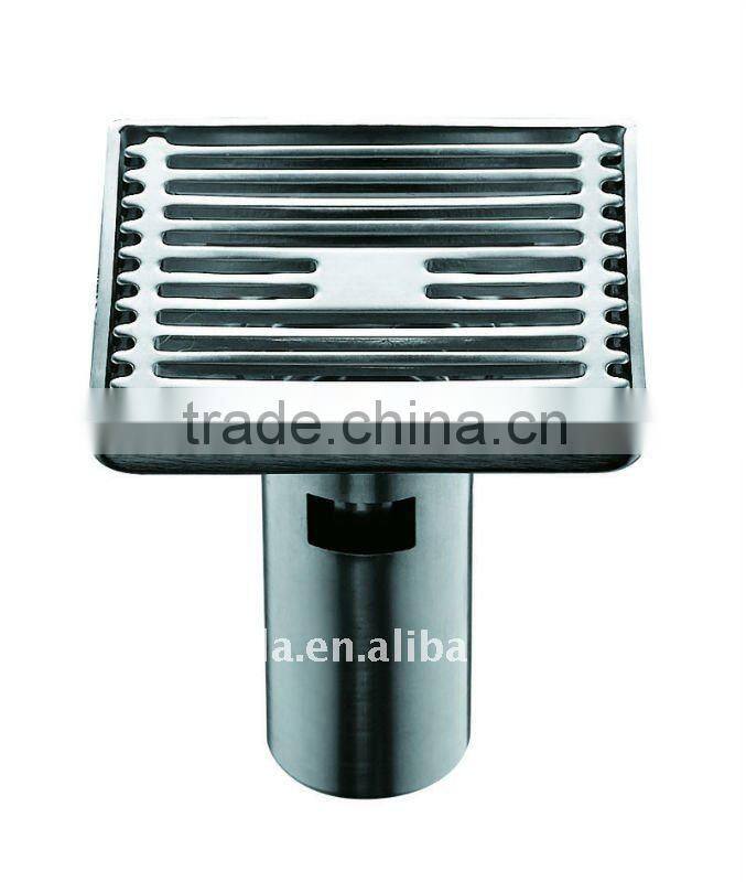 stainless steel square floor drain 100*100mm,single use,B2812-1b