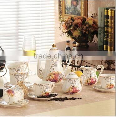 Antique Royal Porcelain Tea Cup Set For 6 Person