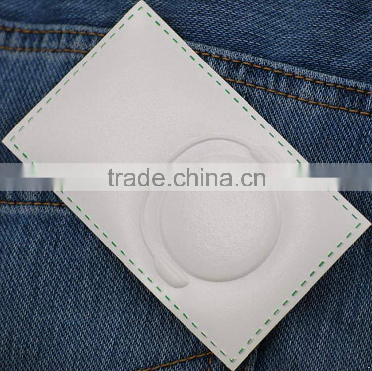 Low price super quality china jeans leather patches
