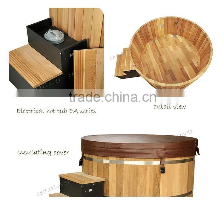 Factory price manufacturer Good quality Red Cedar spa wooden hot tub