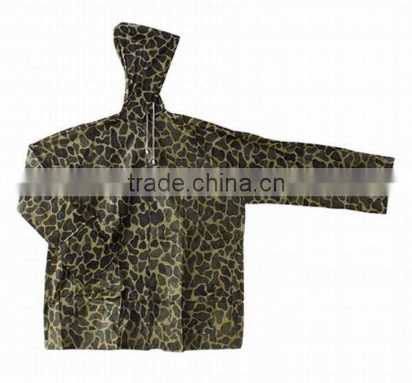 Wholesale Cute Hooded Waterproof Kids Plastic Raincoat Pink