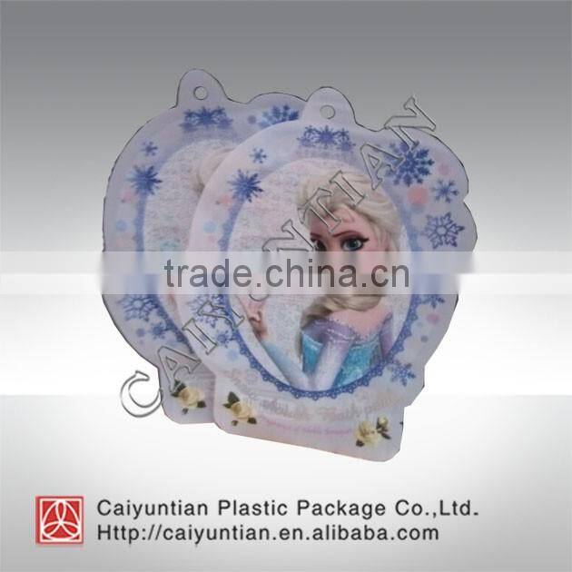 Special shape plastic packing bag for bath goods