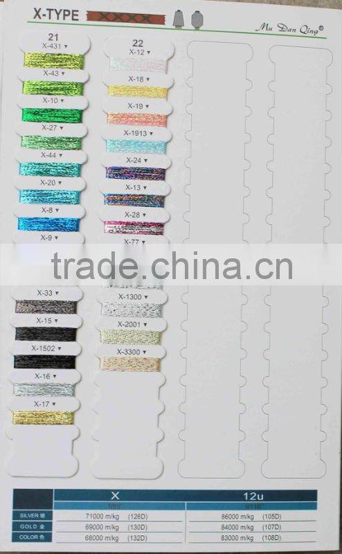 Rainbow MX-Type Metallic Yarn, metalic yarn st yarn, mh yarn mx-type yarn1.2mic/2.3mic,2*30D,1/69"