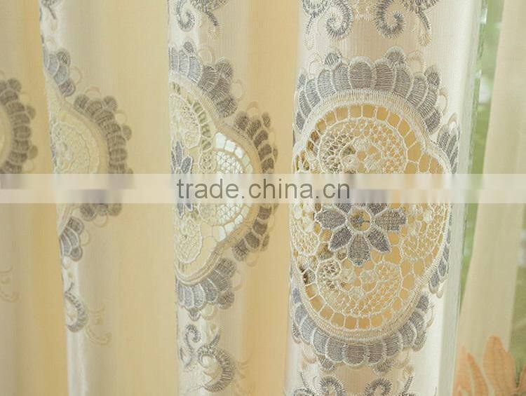 High grade blending polyester luxury three-dimensional jacquard window models for bedrooms