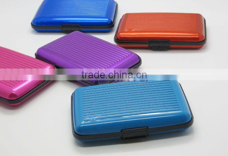 9 Colors Plated 11 X 8CM Waterproof Aluminium Credit Card Wallet