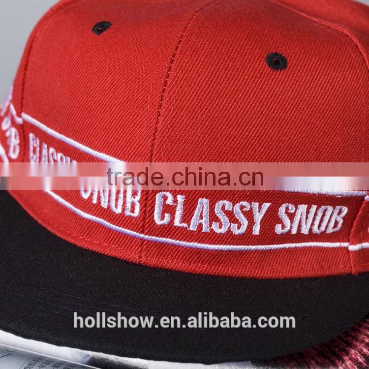 Word Embroidery 6 Panel Men Women Lovers Flat Brim Cheap Snapback Caps