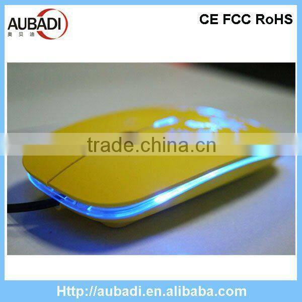 Pretty Ultra Thin Blue Led Mouse