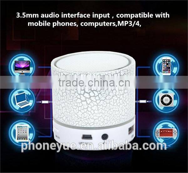 A9 handfree stereo music loudspeaker wireless bluetooth speaker with led light