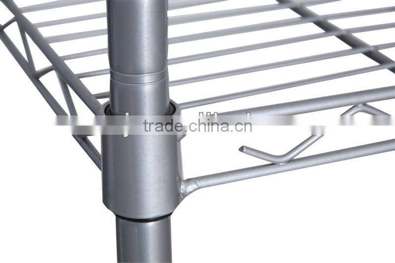 CE gray epoxy coated wire shelving