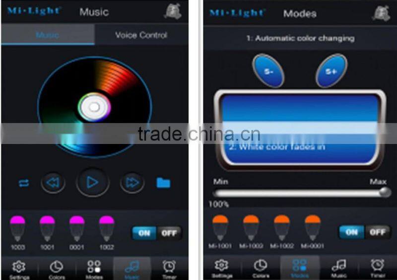 Cool Warm color changing smart music bluetooth speaker bulb