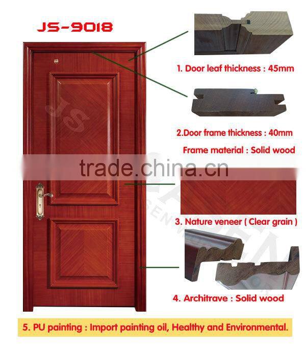 China solid wood door for interior/exterior