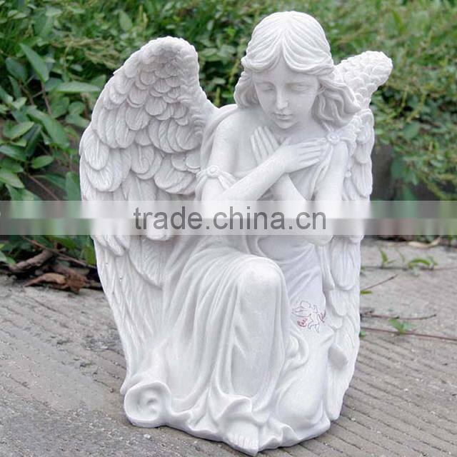 white marble angel statues
