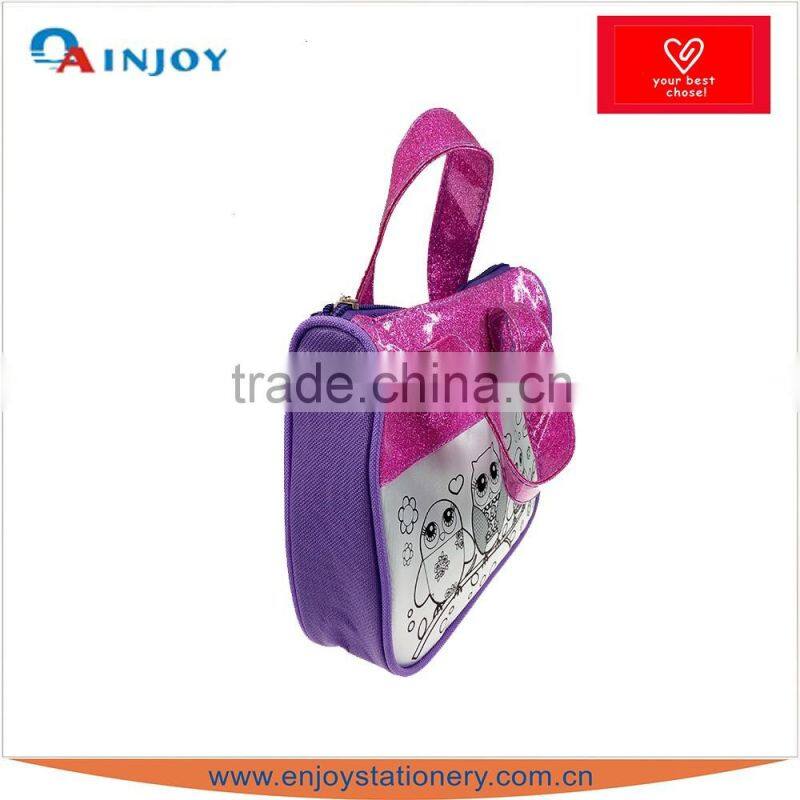 FASHION ME diy kids hang bag shopping bag with 4 color markers