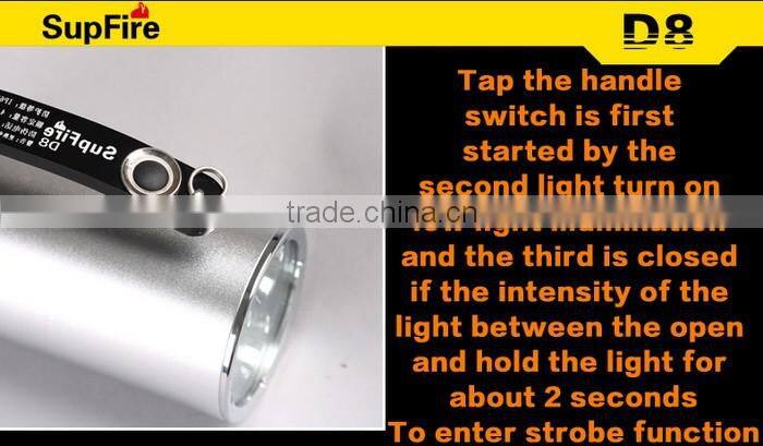 Supfire D8 Waterproof IP68 Explosion-Proof Torch Light