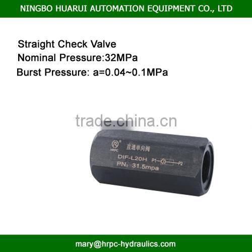 HRPC brand straight type threaded hydraulic check valve