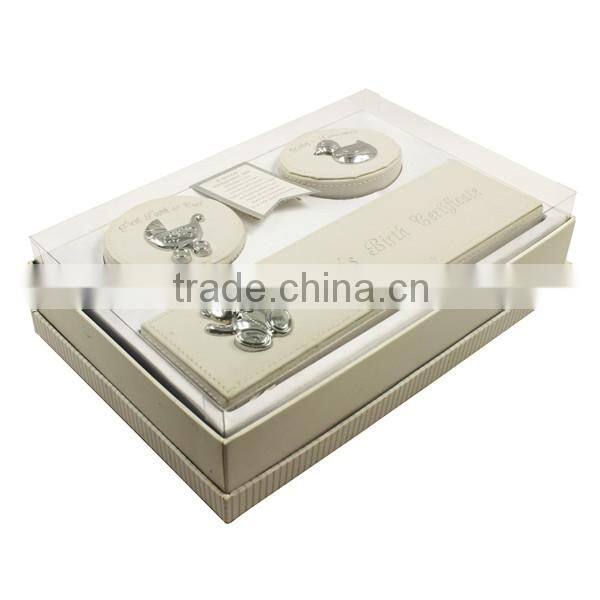 3 slot Paper Packaging Keepsake Box For Baby