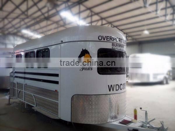 Brand new china 3 horses load horse trailer